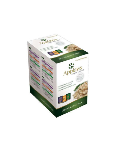 APPLAWS Cat Pouch Multipack Chicken Selection 48x70g mokra karma dla kota kurczak