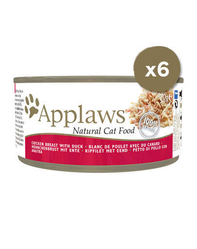 APPLAWS Puszki w bulionie dla kota 6 x 70 g