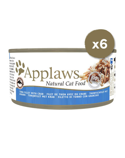 APPLAWS Puszki w bulionie dla kota 6 x 70 g
