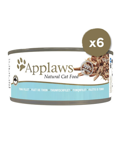 APPLAWS Puszki w bulionie dla kota 6 x 156 g