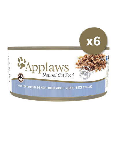 APPLAWS Puszki w bulionie dla kota 6 x 156 g