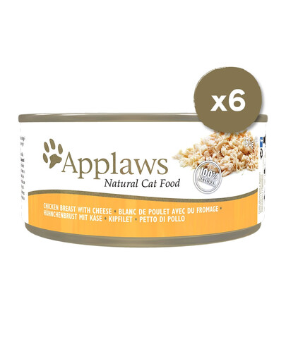 APPLAWS Puszki w bulionie dla kota 6 x 156 g