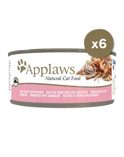 APPLAWS Puszki w bulionie dla kota 6 x 156 g