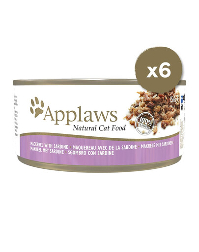 APPLAWS Puszki w bulionie dla kota 6 x 156 g