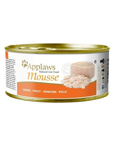 Cat Mousse Tin Chicken 12x(6x70g) mokra karma dla kota - Kurczak w musie