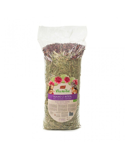 Vita Bylinné seno s ružovými lupeňmi 800g