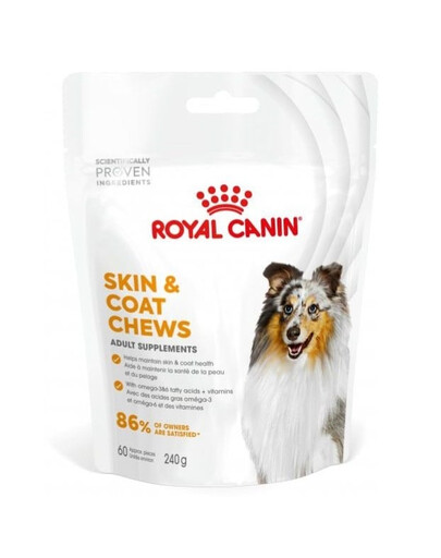 ROYAL CANIN Skin Coat Adult Dog Supplements 240 g doplnok pre zdravú kožu a srsť pre dospelých psov