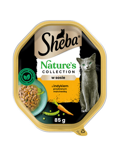 SHEBA Nature's Collection v omáčke s morčacím mäsom a mrkvou 85 g