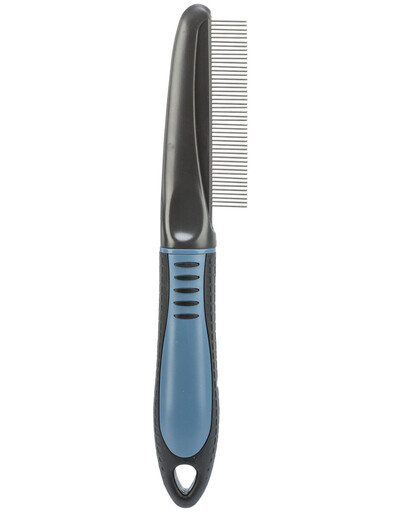 TRIXIE Hrebeň na vyčesávanie hustý s protišmykovou rukoväťou 22 cm