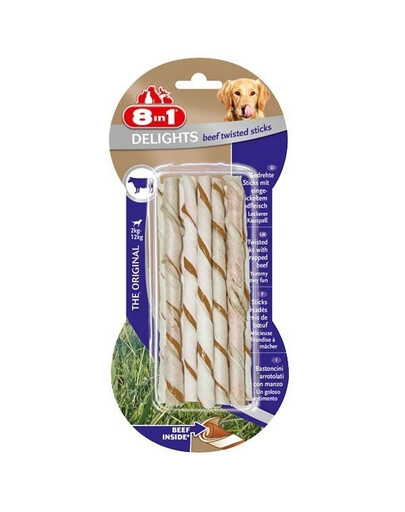 Przysmak Delights Beef Twisted Sticks 10 Szt