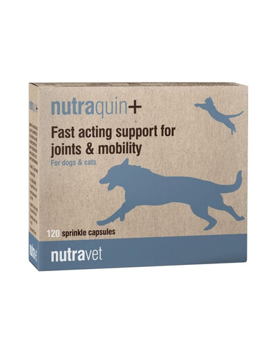 NUTRAVET Nutraquin+ 120 kapsúl na kĺby pre psov a mačky