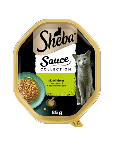SHEBA Sauce Speciale s králikom a zeleninou - krmivo pre mačky v omáčke 85g