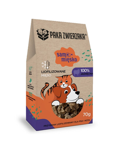 PAKA ZWIERZAKA 70g Lyofilizované mäso pre psa a mačku