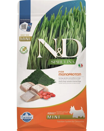 FARMINA N&D 800 g Krmivo so sleďom, spirulinou a goji bobuľami