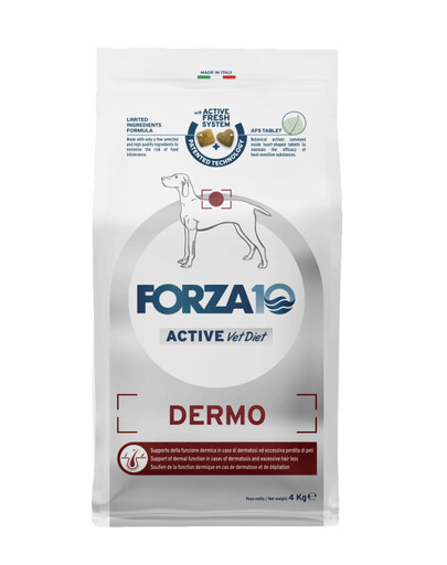 FORZA 10 Dermo Active Nutraceutical Diet pre psov s kožnými problémami a alergiou 4 kg