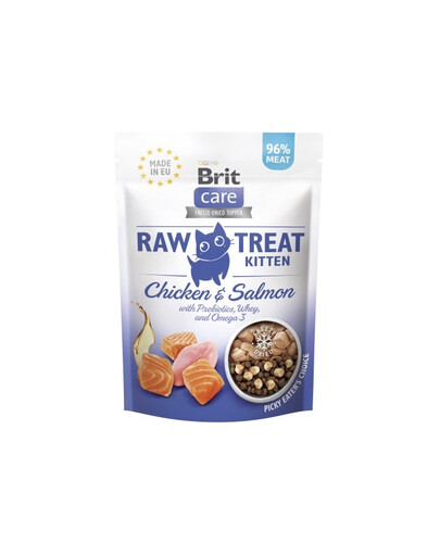 BRIT Care Raw Treat Freeze Dried Kitten 40 g maškrta pre dospelé mačky