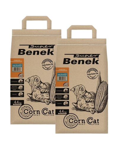 BENEK Super Corn Cat morska bryza 7 l x 2 (14 l)
