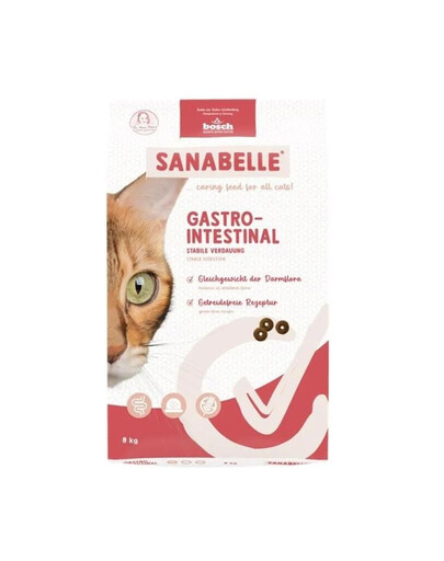 SANABELLE Gastrointestinal 8 kg Krmivo pre mačky s tráviacimi problémami