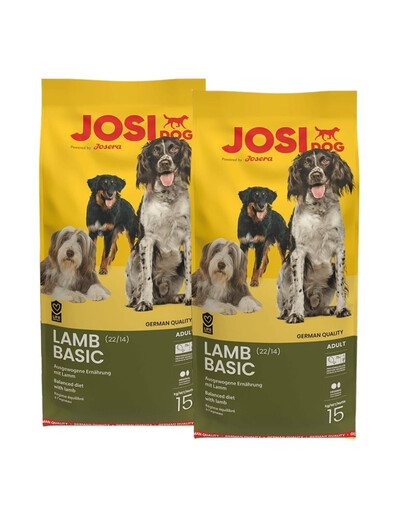 JOSERA JosiDog Lamb Basic 2x15kg Krmivo s jahňacím mäsom pre psov