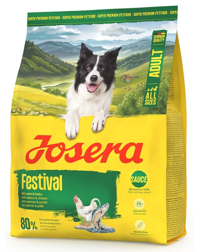 JOSERA Festival 900g Krmivo pre vyberavých psov s chutnou omáčkou