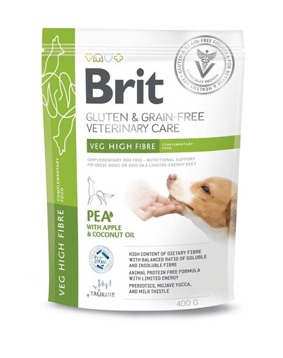BRIT Veterinary Care Gluten and Grain Free Veg High Fibre 400g vegetariánska doplnková strava pre psov