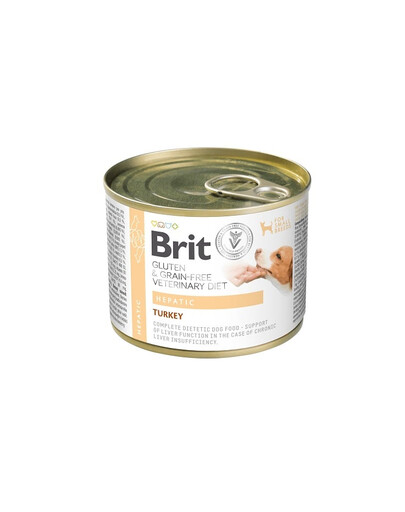 BRIT Veterinary Diet Grain Free Hepatic 200 g morčacie s hráškom pre psa na ochorenia pečene