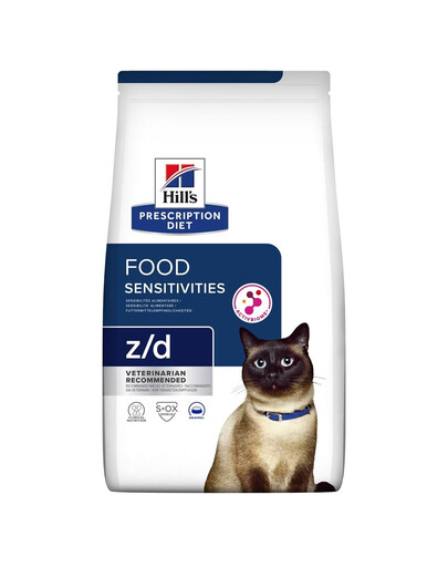 HILL'S Prescription Diet z/d Food Sensitivities Activ Biome 6kg pre mačky s citlivým tráviacim systémom
