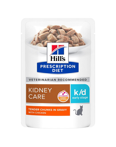 HILL'S Prescription Diét Feline k/d Kidney Care Early Stage s kuracím mäsom 12x85g