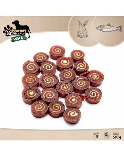 Sushi z królika i dorsza 500 g przysmak dla psa