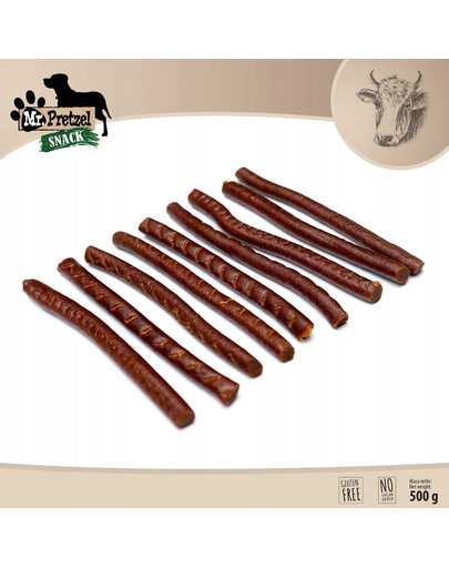 Paluszki z wołowiny 500 g przysmak dla psa