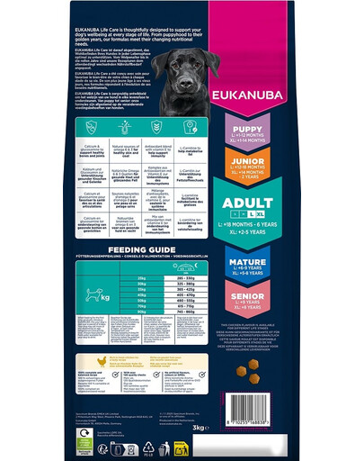 Adult Large Breeds Chicken 3 kg sucha karma dla psów dużych ras bogata w świeżego kurczaka