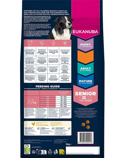 Senior Medium Breeds Chicken 3 kg sucha karma dla starszych psów ras średnich bogata w świeżego kurczaka