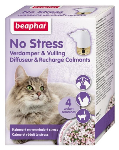 BEAPHAR No Stress Difuzér + Náhradná náplň pre mačky 30 ml Behaviorálny aromatizér