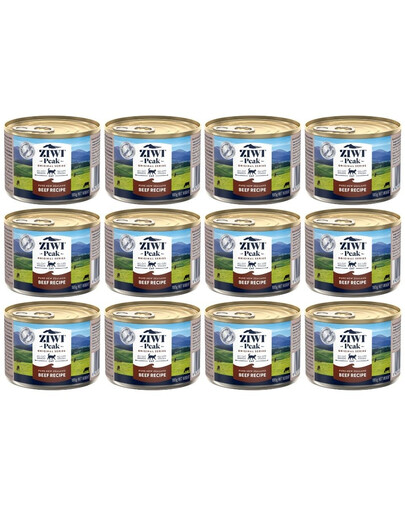 ZIWIPEAK Cat Beef Wołowina 12 x 185 g