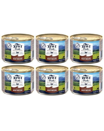ZIWIPEAK Cat Beef Wołowina 6x185 g