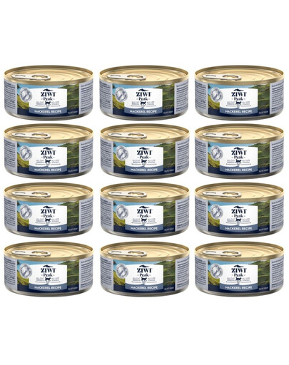 ZIWIPEAK Cat Mackerel Makrela 12 x 85 g