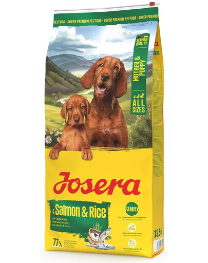 JOSERA Mother and Puppy Salmon with Rice 12,5kg Krmivo pre šteniatka a suky v tehotenstve