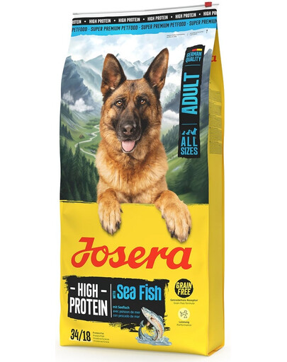 JOSERA High Protein Adult Sea Fish 12,5kg Krmivo s morskými rybami, lososom a batátmi pre psov