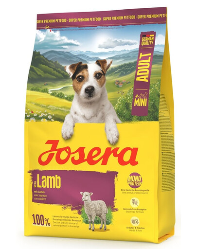 JOSERA Lamb Adult Mini 3kg Krmivo s jahňacinou pre psy
