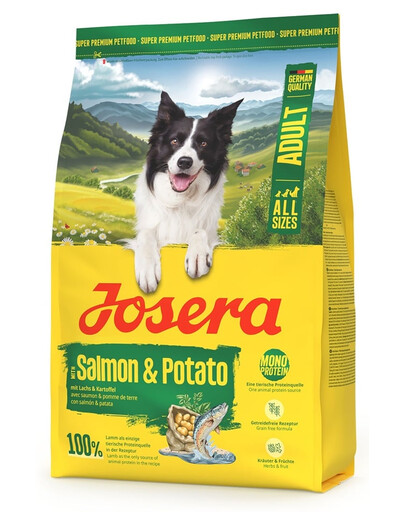 JOSERA Salmon and Potato Adult 3kg Bezobilná strava pre psov s citlivým žalúdkom