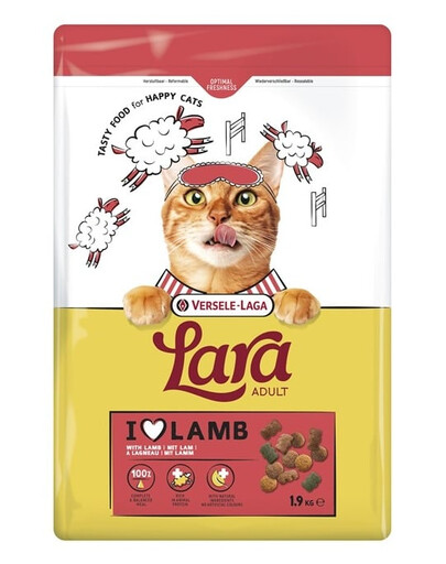 VERSELE-LAGA Lara Adult Lamb 1,9 kg krmivo pre mačky s jahňacím mäsom