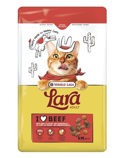 VERSELE-LAGA Lara Adult Beef 950 g krmivo pre mačky s hovädzím mäsom