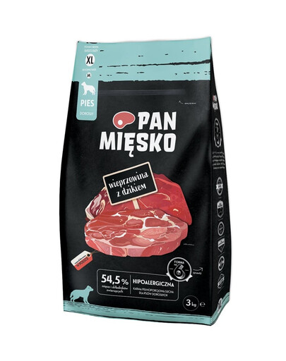 PAN MIĘSKO Bravčové s diviakom pre psov čipsy XL 3 kg