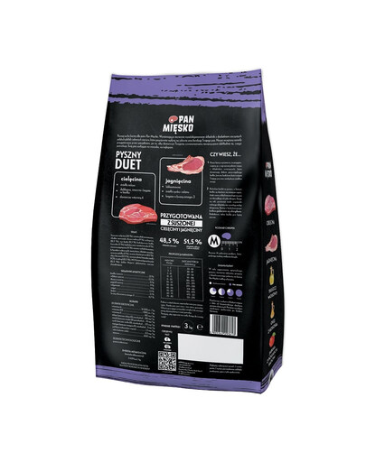 PAN MIĘSKO Teľacie a jahňacie pre seniorov M 3 kg