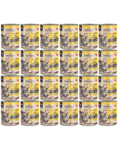 WIEJSKA ZAGRODA s jahňacím mäsom 24x800 g bezobilninová mokrá strava pre psov