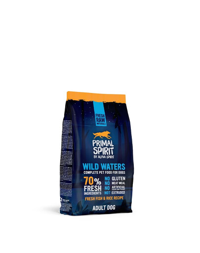 PRIMAL SPIRIT 70% Wild Waters 2x1 kg Krmivo s rybím mäsom pre psa