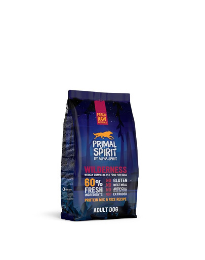 PRIMAL SPIRIT 60% Wilderness  2x1 kg Krmivo s bravčovým mäsom pre psa