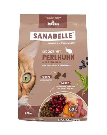 SANABELLE Indoor Perlička 400 g pre mačky nevychádzajúce