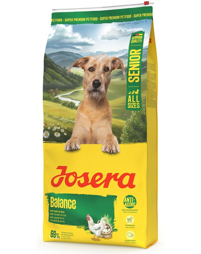 JOSERA Senior Balance 12,5kg Krmivo pre starších psov s nízkym obsahom tuku