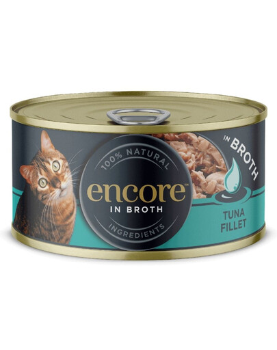 ENCORE Cat Tuna Fillet in Broth tuniakový filet vo vývare 70 g